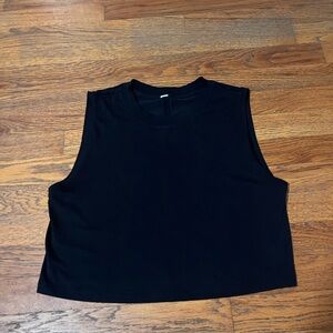 Lululemon Sleeveless Black Crop Top
